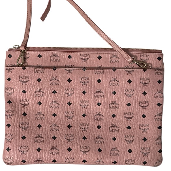 MCM Handbags - MCM Aren Visetos Medium Pouch Crossbody